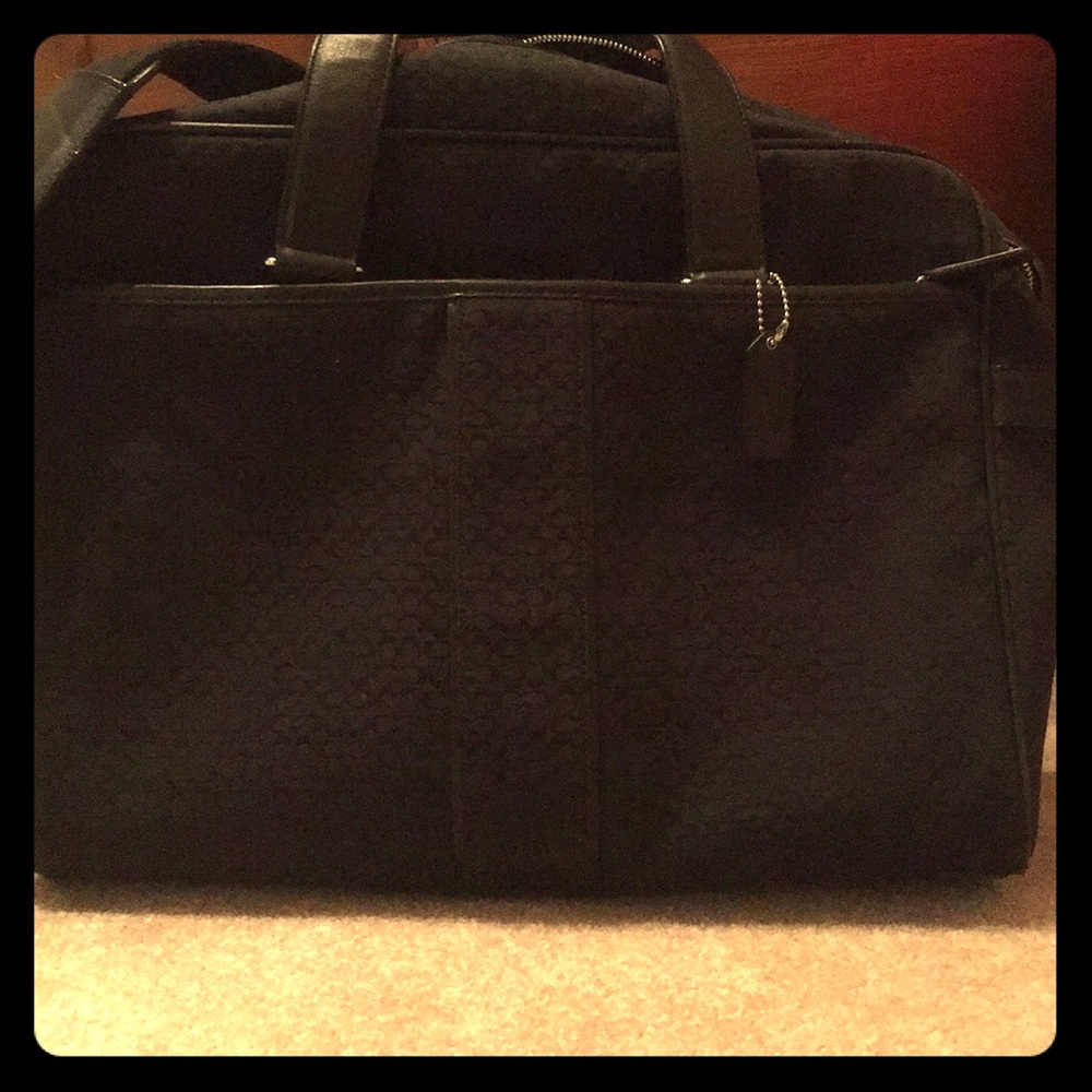 Black Coach computer bag/briefcase